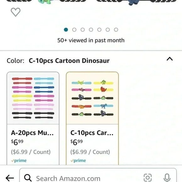 5 for $20 bundle item -10PCS dinosaur Face Mask Strap Hook Extender Mask Clip - Picture 3 of 3